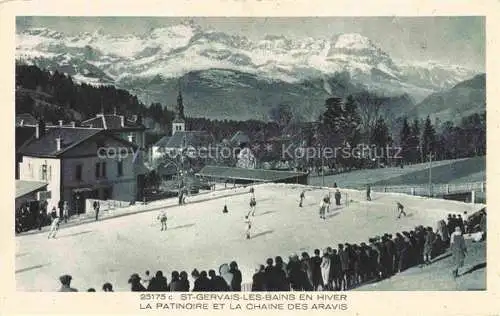 AK / Ansichtskarte Saint-Gervais -les-Bains 74 Haute-Savoie La Patinoire et la Chaine des Aravis