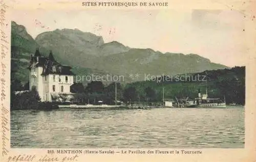 AK / Ansichtskarte Menthon-les-Bains ANNECY 74 Haute-Savoie Le Pavillon des Fleurs et la Tournette