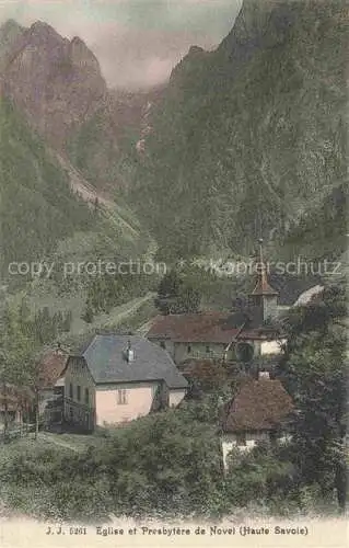 AK / Ansichtskarte Novel Thonon-les-Bains 74 Haute-Savoie Eglise et Presbytere de Novel