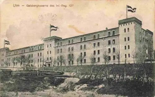 AK / Ansichtskarte ULM  Donau Gaisbergkaserne des Infanterie-Regiments 127 Feldpost