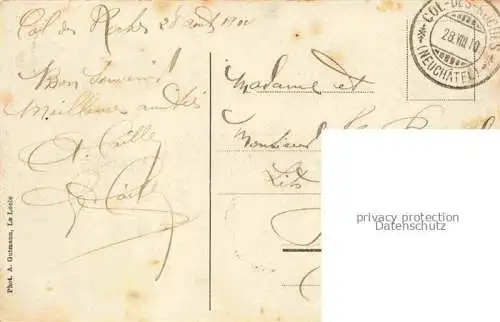 AK / Ansichtskarte LE LOCLE NE Col des Roches