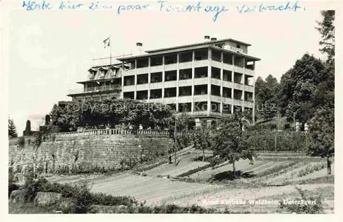 AK / Ansichtskarte Unteraegeri Unter-Aegeri ZG Hotel Kurhaus Waldheim