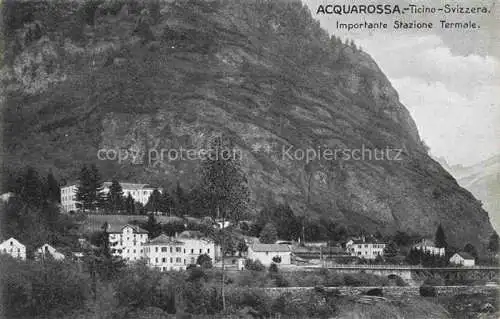 AK / Ansichtskarte Acquarossa Blenio TI Panorama Stazione Termale