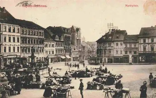 AK / Ansichtskarte Teplitz -Schoenau TEPLICE CZ Marktplatz