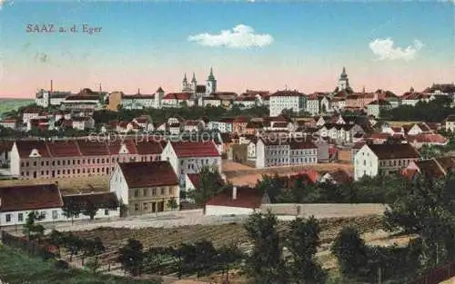 AK / Ansichtskarte Saaz Zatec Aussig CZ Stadtpanorama