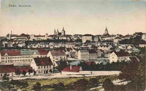 AK / Ansichtskarte Saaz Zatec Aussig CZ Stadtpanorama