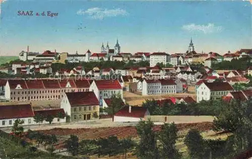 AK / Ansichtskarte Saaz Zatec Aussig CZ Stadtpanorama