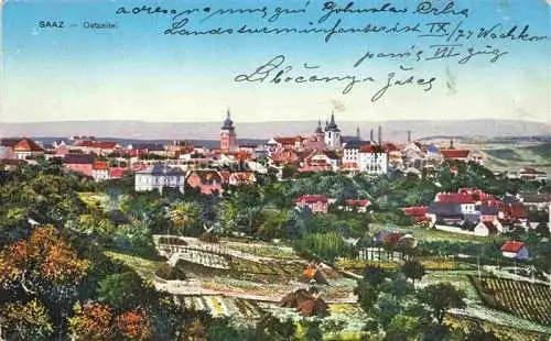 AK / Ansichtskarte Saaz Zatec Aussig CZ Stadtpanorama