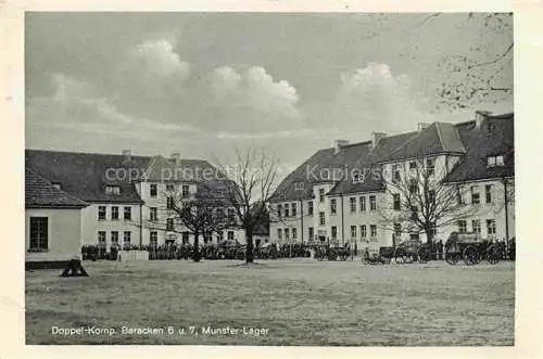 AK / Ansichtskarte Munster  Truppenuebungsplatz Munsterlager Soltau-Fallingbostel Doppel-Kompanie Baracken 6 und 7
