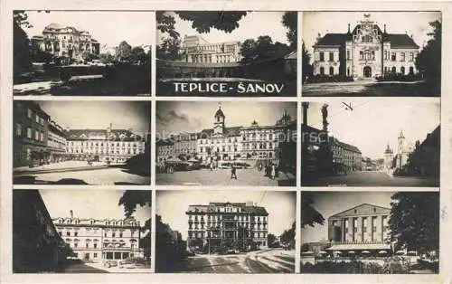 AK / Ansichtskarte Sanov TEPLICE  Teplitz-Schoenau CZ Teilansichten Schloss Motive Innenstadt