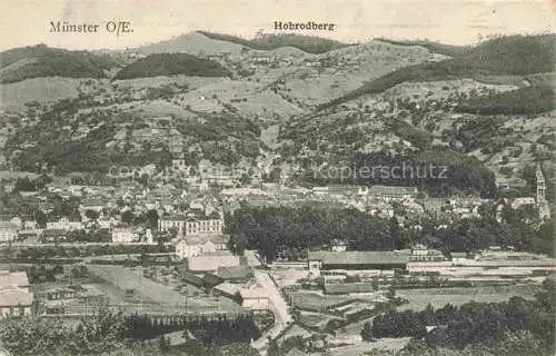 AK / Ansichtskarte Muenster  Elsass Munster 68 Alsace Haut-Rhin Panorama Hohrodberg Feldpost