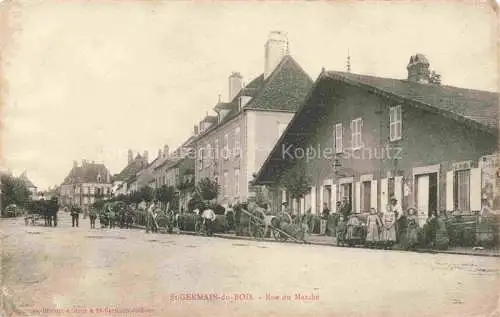 AK / Ansichtskarte St-Germain-du-Bois Louhans 71 Saone-et-Loire Rue du Marché