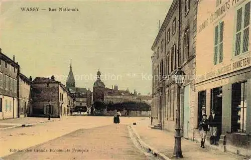 AK / Ansichtskarte Wassy Saint-Dizier 52 Haute-Marne Rue Nationale