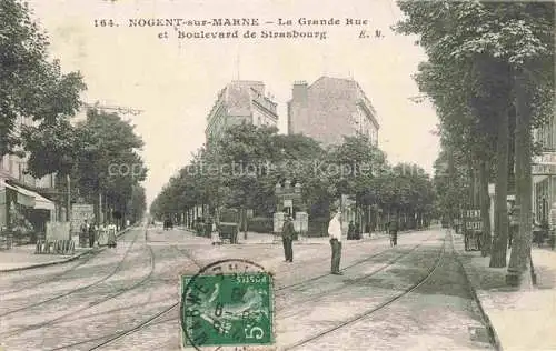 AK / Ansichtskarte Nogent-sur-Marne 94 Val-de-Marne Grande Rue et Boulevard de Strasbourg