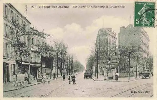 AK / Ansichtskarte Nogent-sur-Marne 94 Val-de-Marne Boulevard de Strasbourg et Grande Rue
