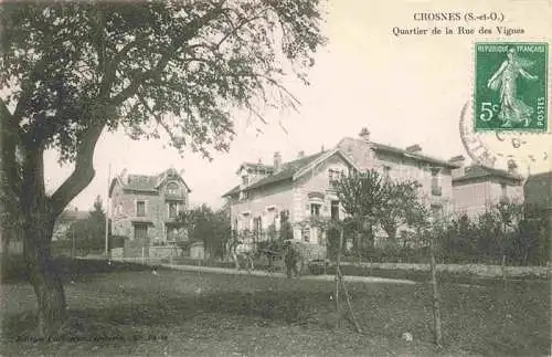 AK / Ansichtskarte Crosnes Crosne Evry 91 Essonne Quartier de la Rue des Vignes