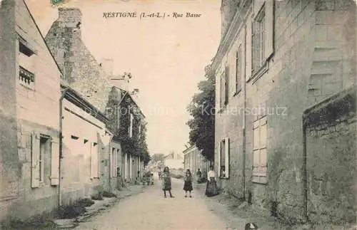 AK / Ansichtskarte Restigne Chinon 37 Indre-et-Loire Rue Basse