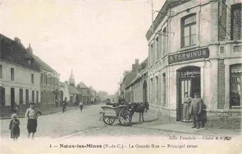 AK / Ansichtskarte Noeux-les-Mines Bethune 62 Pas-de-Calais Grande Rue Zensur-Stempel
