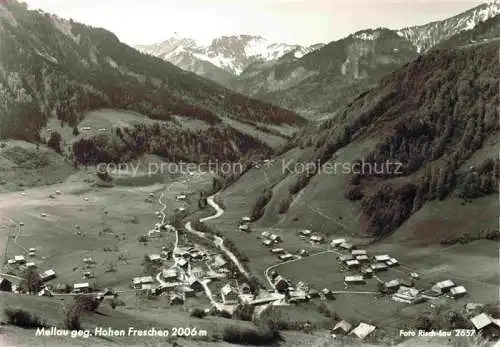 AK / Ansichtskarte Mellau Vorarlberg AT Fliegeraufnahme mit Hohen Freschen