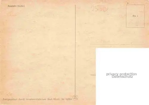 AK / Ansichtskarte RASTATT Baden BW Fliegeraufnahme