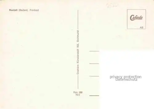 AK / Ansichtskarte RASTATT Baden BW Freibad