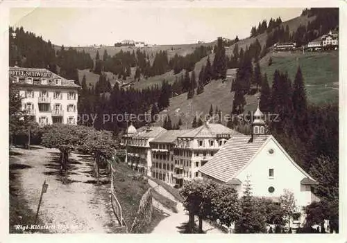 AK / Ansichtskarte Rigi Kloesterli SZ  Ortspartie mit Hotel Schwert