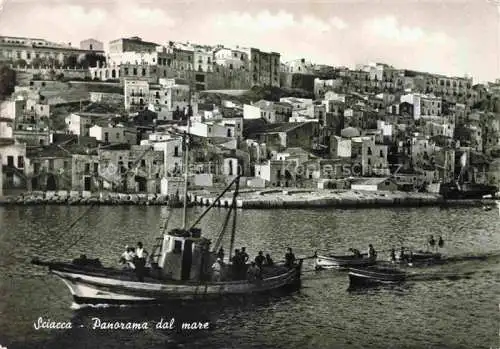 AK / Ansichtskarte Sciacca Agrigento Sicilia IT Panorama dal mare