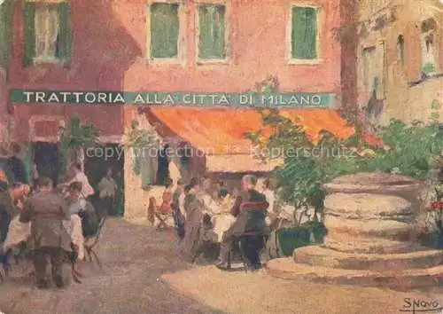 AK / Ansichtskarte VENEZIA Venedig Venice Venise IT Antica Trattoria Alla Citta di Milano