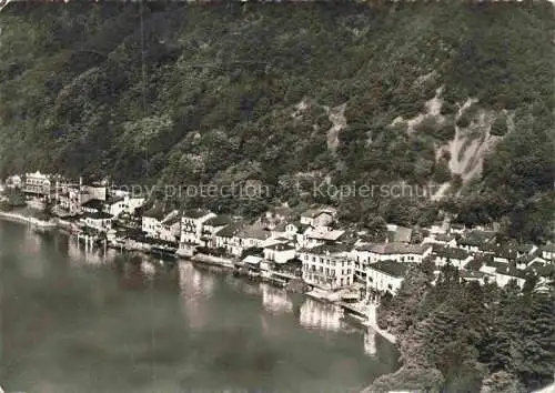 AK / Ansichtskarte Melide Lago di Lugano TI Fliegeraufnahme