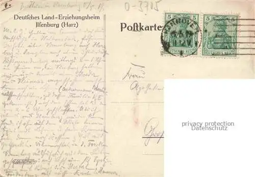 AK / Ansichtskarte Ilsenburg Harz Deutsches Land Erziehungsheim