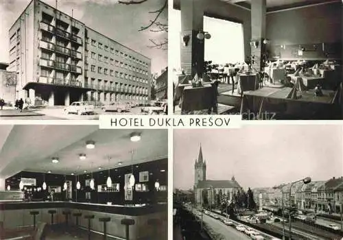 AK / Ansichtskarte PRESOV Eperjes Eperies SK Hotel Dukla Gastraeume Kirche