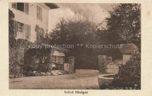 AK / Ansichtskarte Huenigen Schloss Stalden Konolfingen BE Christl Heim Schloss Huenigen