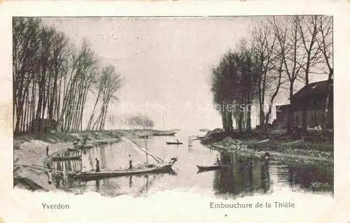 AK / Ansichtskarte YVERDON-LES-BAINS VD Embouchure de la Thiele