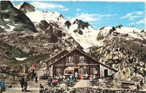 AK / Ansichtskarte Sustenpass 2262m BE Restaurant Passhoehe