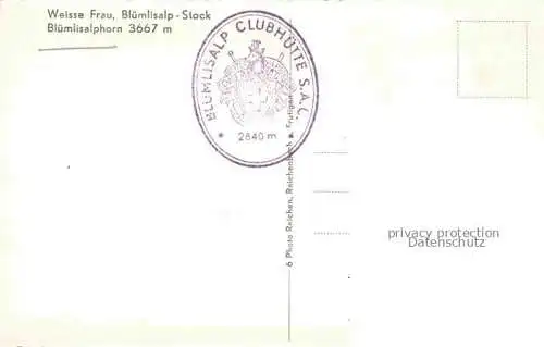 AK / Ansichtskarte Bluemlisalphorn 3671m BE Weisse Frau Bluemlisalp Stock