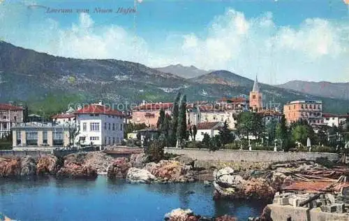 AK / Ansichtskarte Lovrana Lovran Laurana Croatia Neuer Hafen
