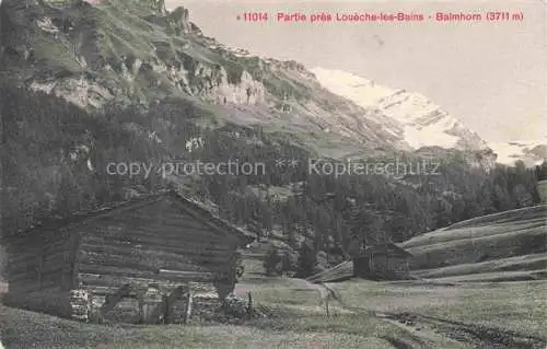 AK / Ansichtskarte Loueche-les-Bains Leukerbad VS Panorama mit Balmhorn