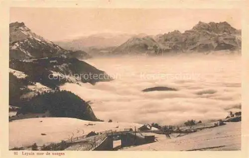 AK / Ansichtskarte Leysin VD mer de nuages
