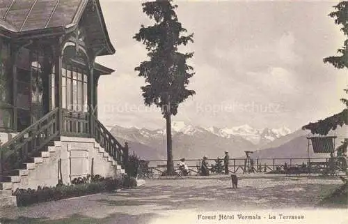 AK / Ansichtskarte Vermala Montana Sierre VS Forest Hotel Vermala La Terrasse