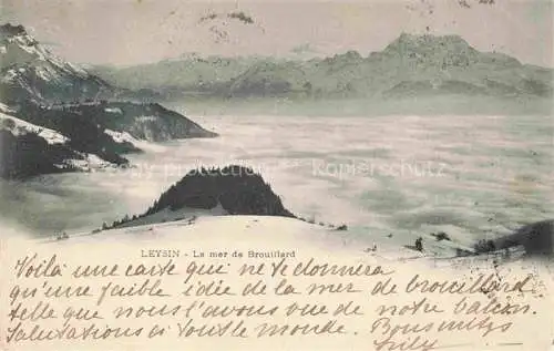AK / Ansichtskarte Leysin VD La mer de Brouillard