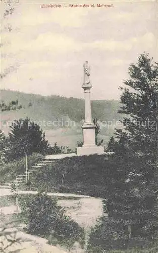 AK / Ansichtskarte EINSIEDELN  SZ Statue des hl Meinrad