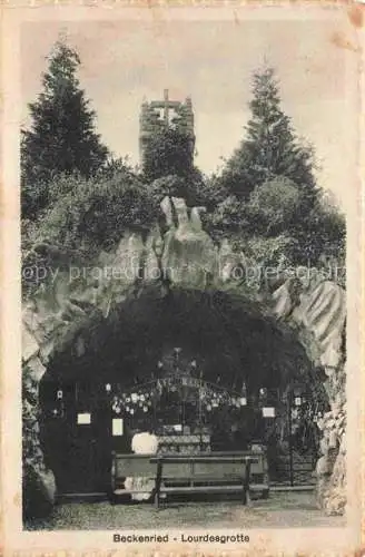 AK / Ansichtskarte Beckenried Vierwaldstaettersee NW Lourdesgrotte