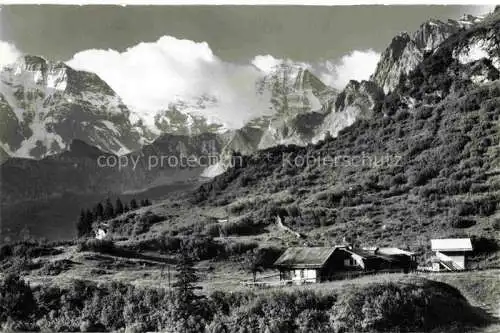 AK / Ansichtskarte Muerren BE Spielbodenalp Grosshorn und Breithorn