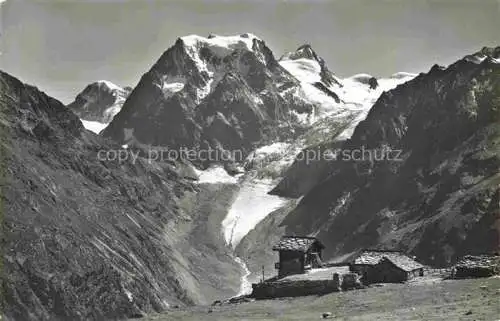 AK / Ansichtskarte Arolla Herens VS Mont Collon Alpe de Pra Gra