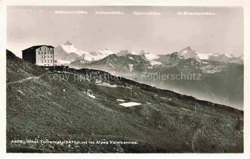 AK / Ansichtskarte Torrenthorn 2998m VS Hotel Torrentalp et les Alpes Valaisannes