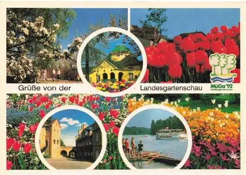 AK / Ansichtskarte LAGA Landesgartenschau Muega Tulpen Blumen Schiff See 