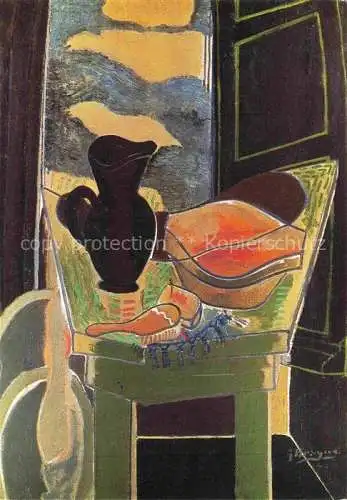 AK / Ansichtskarte BRAQUE George (1882-1963) Kuenstlerkarte La toilette devant la fenetre