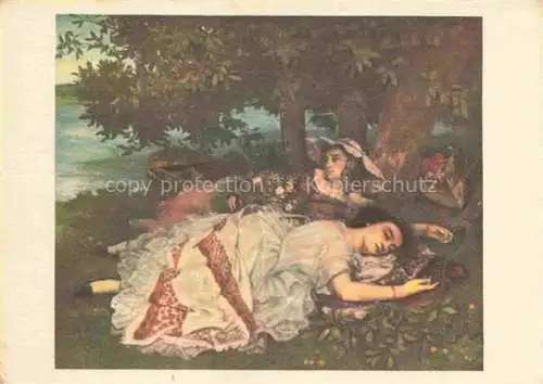AK / Ansichtskarte COURBET Gustave (1819-1877) Kuenstlerkarte Peinture Francaise