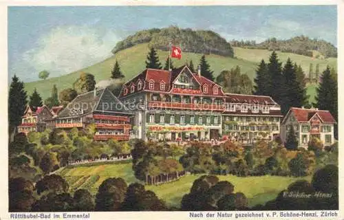 AK / Ansichtskarte Walkringen BE Ruettihubel-Bad P. Schoene-Henzi Kuenstlerkarte