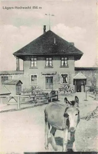AK / Ansichtskarte Laegern-Alp-Hochwacht Regensberg Dielsdorf ZH Hochwacht Esel